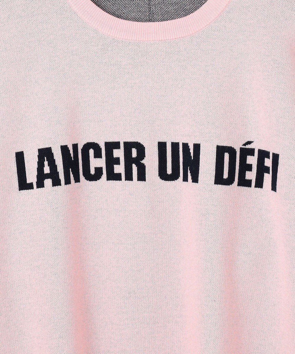 UNFILO スポンジニット ロゴジャガード 