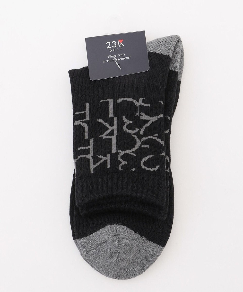 23区GOLF 【MEN】ロゴレギュラーソックス 18cm 