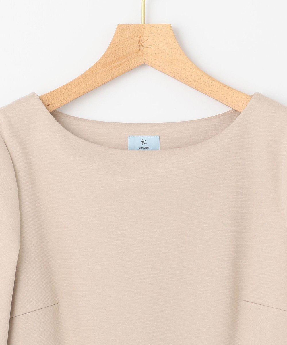 組曲 【WEB限定・KUMIKYOKU NAVY】ジャージーコンビ ギャザーチュール ワンピース 