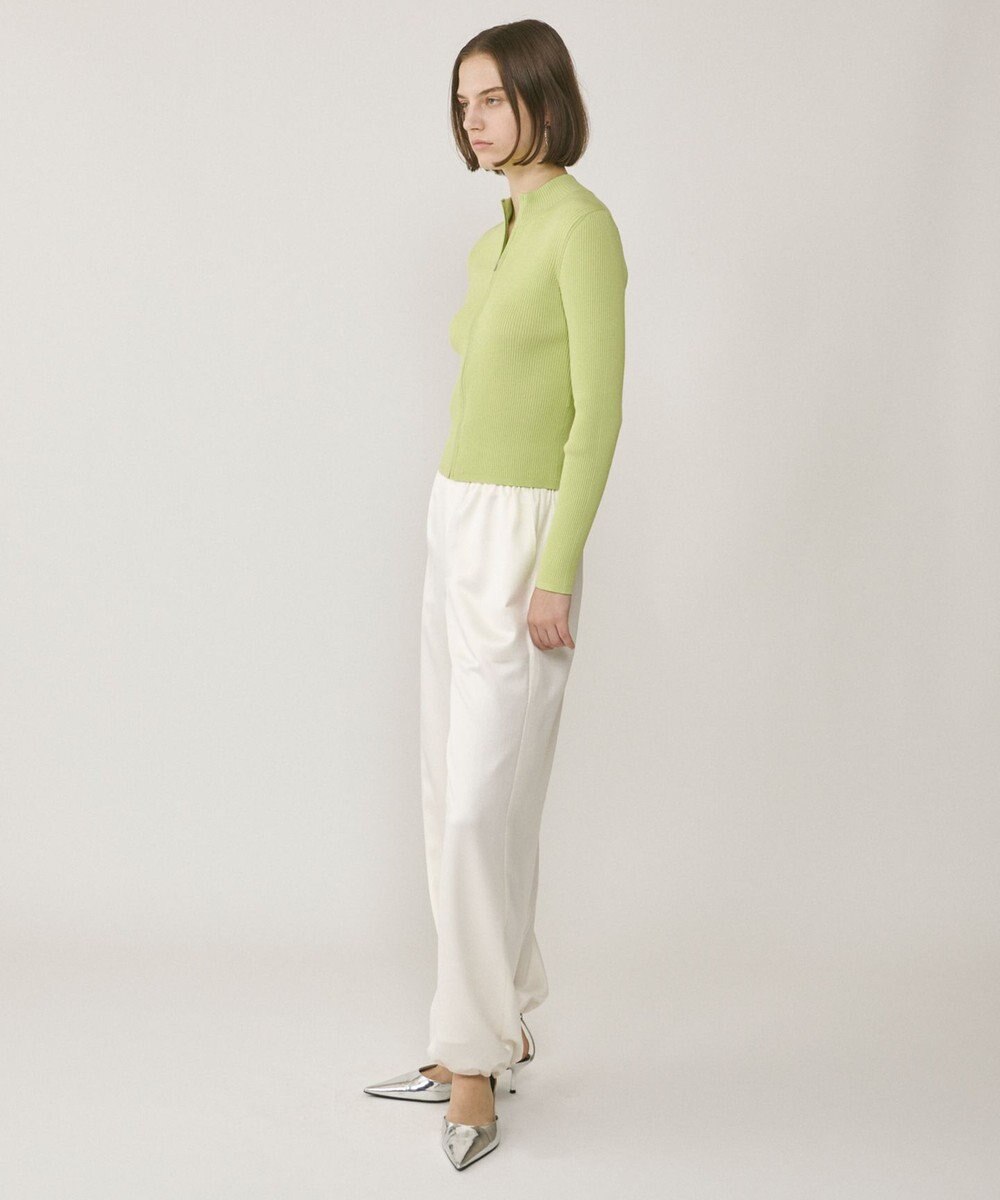 GRACE CONTINENTAL リブニットzipトップ 