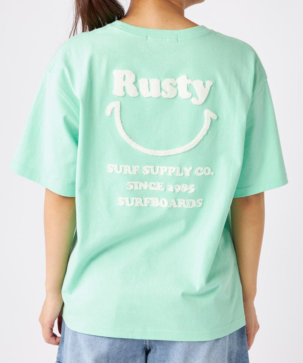 OP／FILA 【RUSTY】ニコちゃん×刺しゅう半袖Tシャツ 