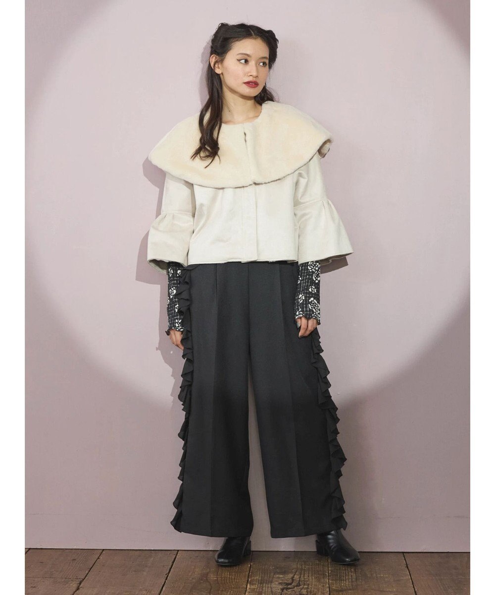 Green Parks ■ＥＳＣＡＲ　サイドラッフルストレートパンツ 