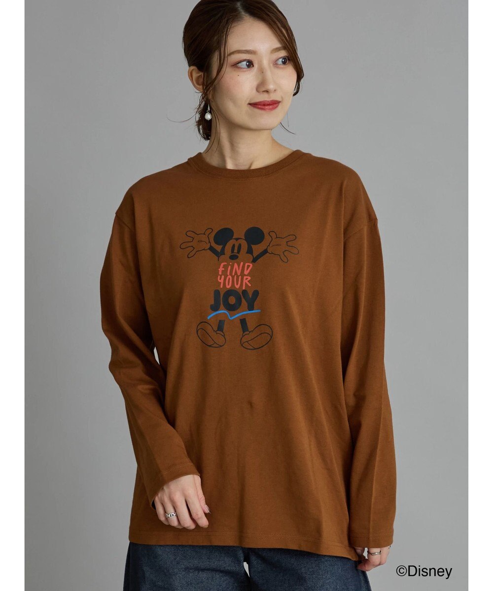 Te chichi 【Disney】ミッキー/配色ロゴロンT 