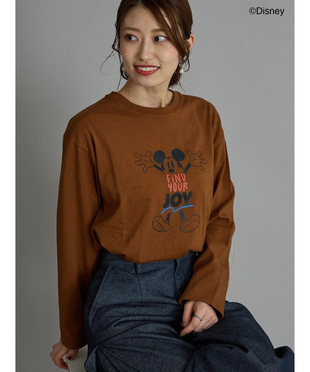 Te chichi 【Disney】ミッキー/配色ロゴロンT 