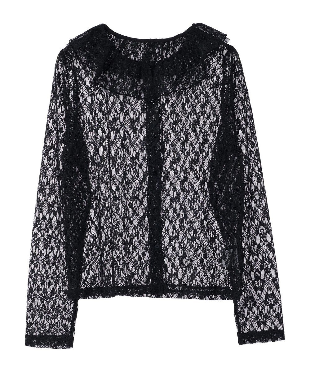 earth music&ecology ポコポコレースブラウス 