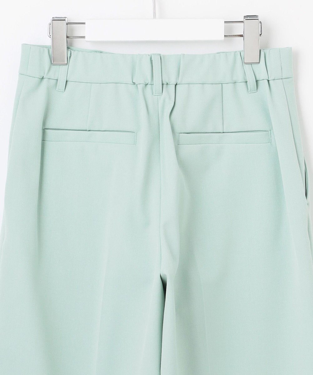 自由区 【撥水加工・洗える】TRギャバ裏起毛ワイド パンツ 