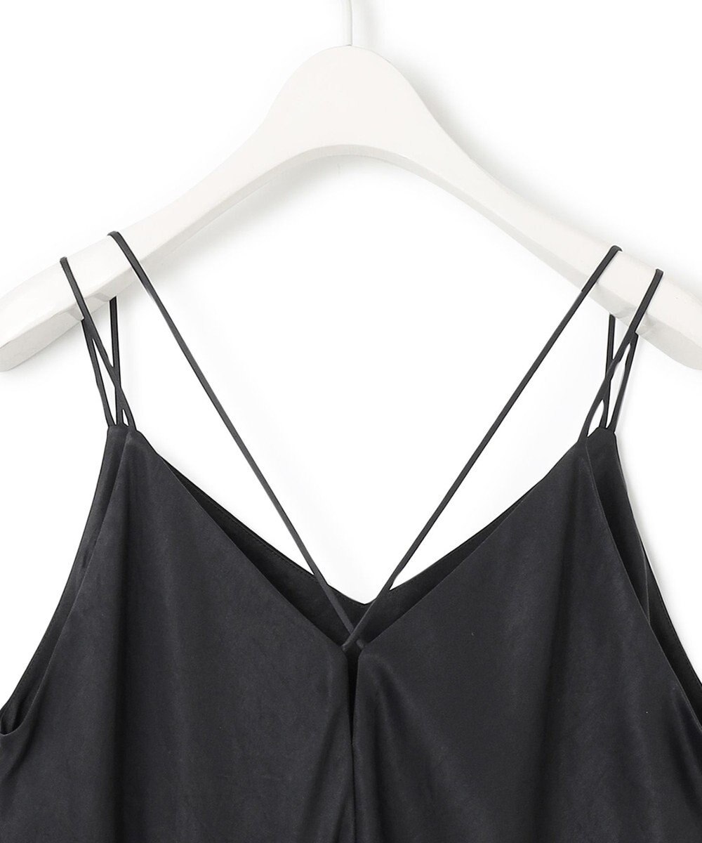 ICB L 【洗える】 アセテートフルダルサテン キャミソールドレス 