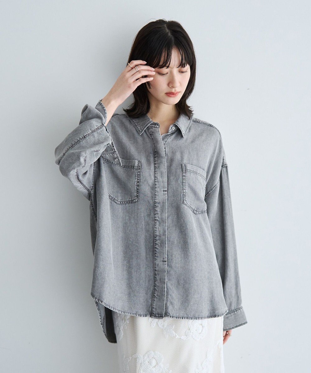 YECCA VECCA 【販売なし】バイオ加工ウ゛ィンテージデニムシャツ 