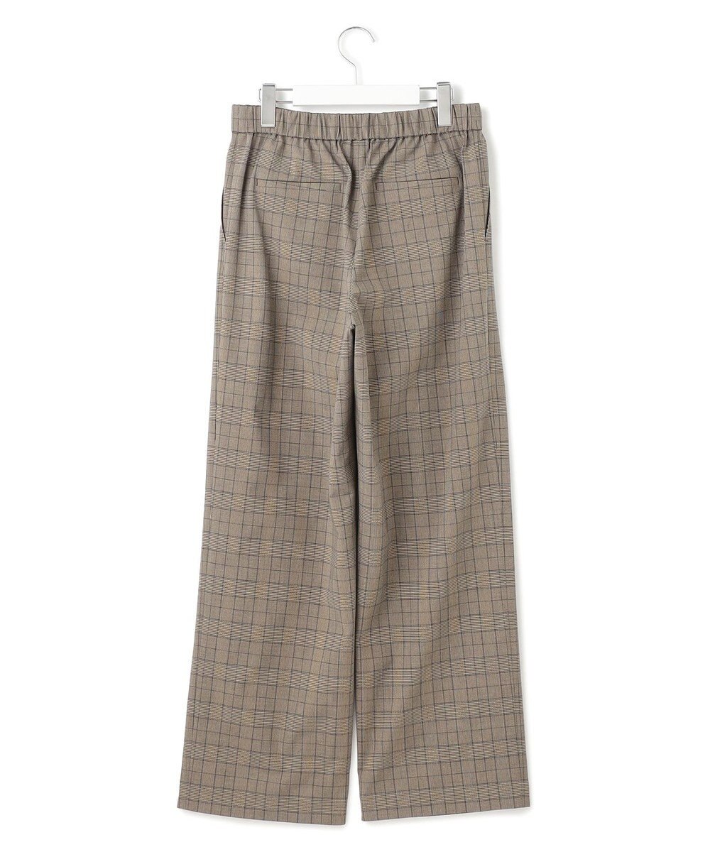 23区 L 【洗える】ドライ2WAYストレッチ チェック ワイド パンツ 