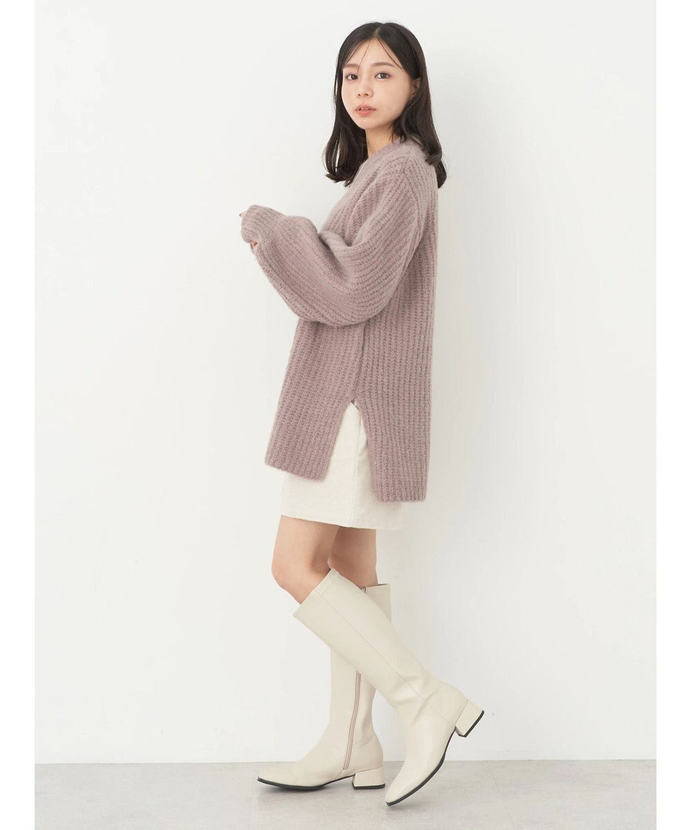 earth music&ecology フワフワＭＩＸヤーンチュニック 