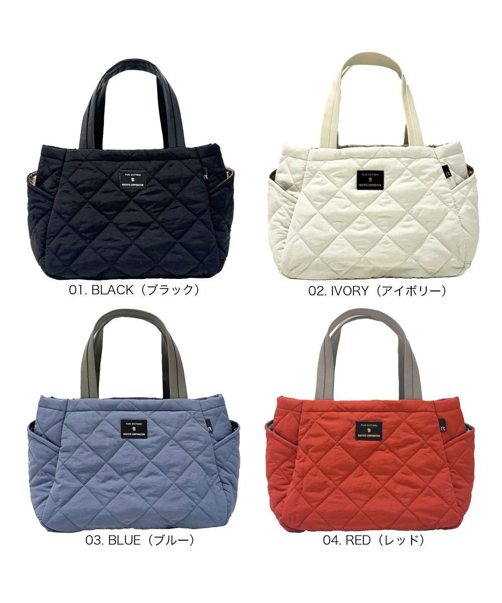 ROOTOTE 3673【仕切り+自立+撥水】LT.デリ.パルーティ.キルト-D 