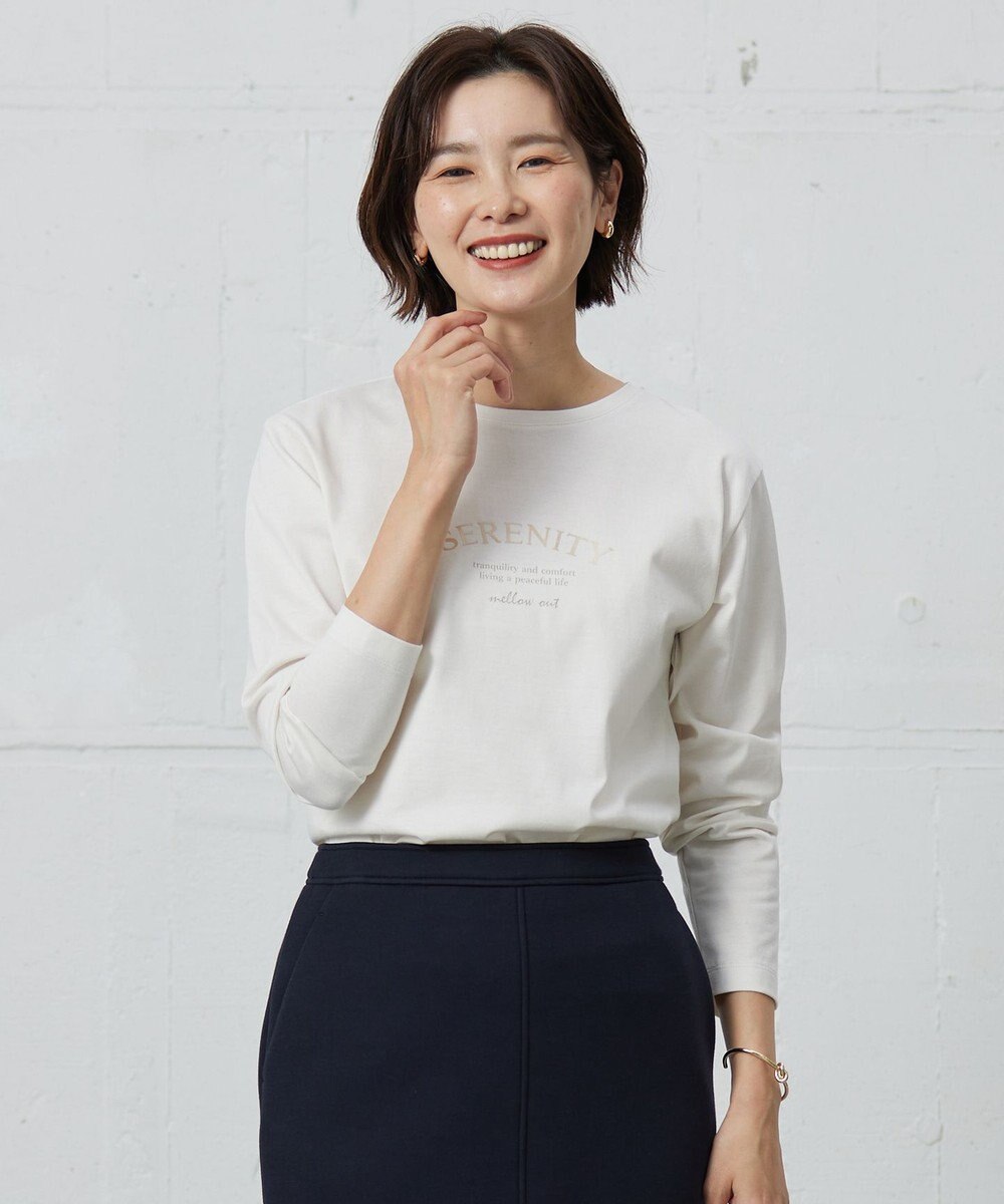 J.PRESS LADIES ロゴ Tシャツ 