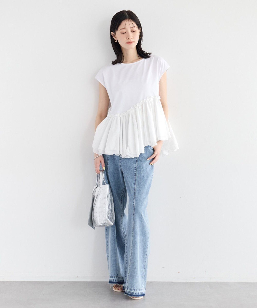 YECCA VECCA 綿麻バギーデニムパンツ 
