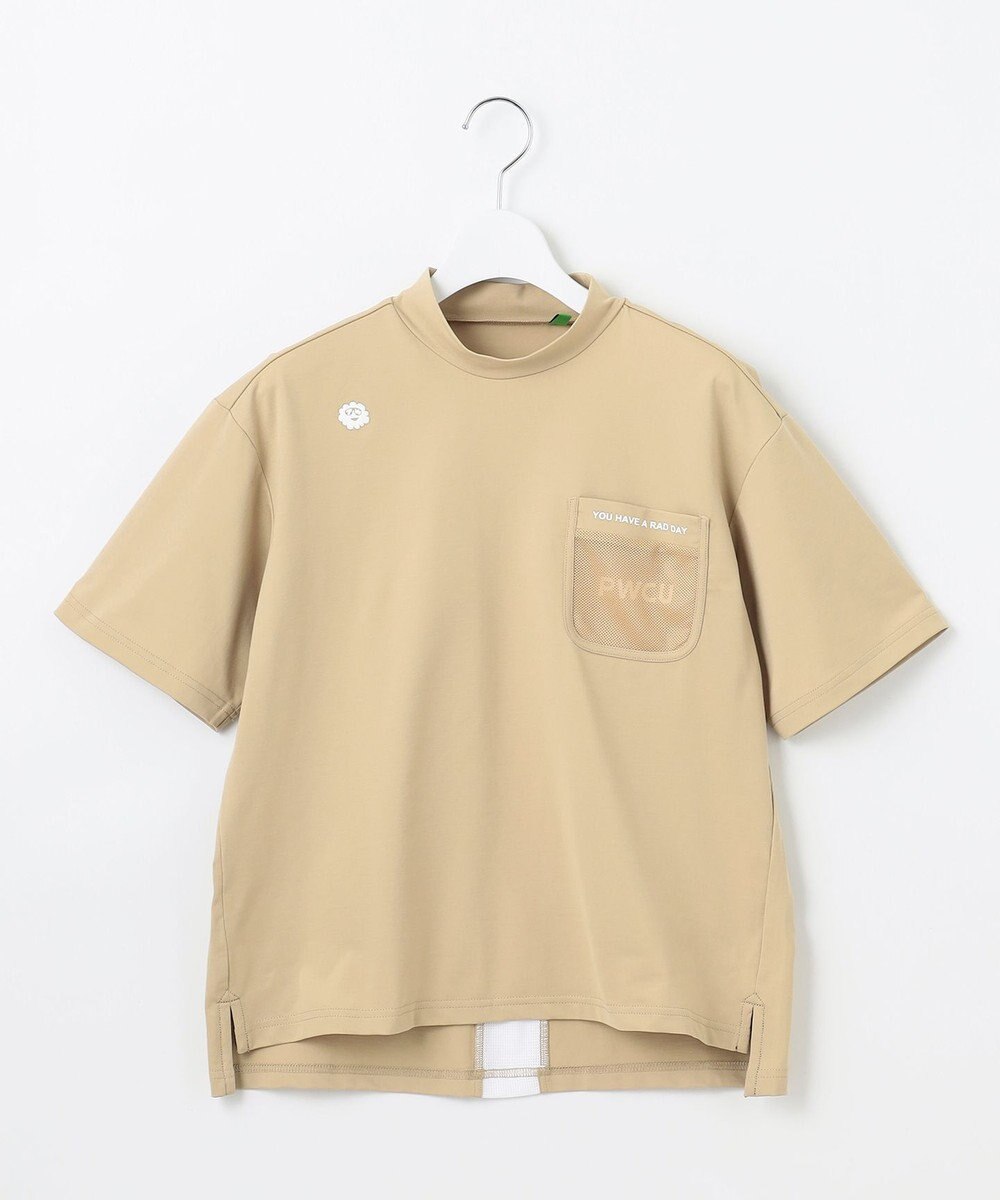 PW CIRCULUS 【吸水速乾 / UV遮蔽率99% UVカット / ストレッチ】【WOMEN】メッシュポケットモックネックT ゴルフウェア レディース 
