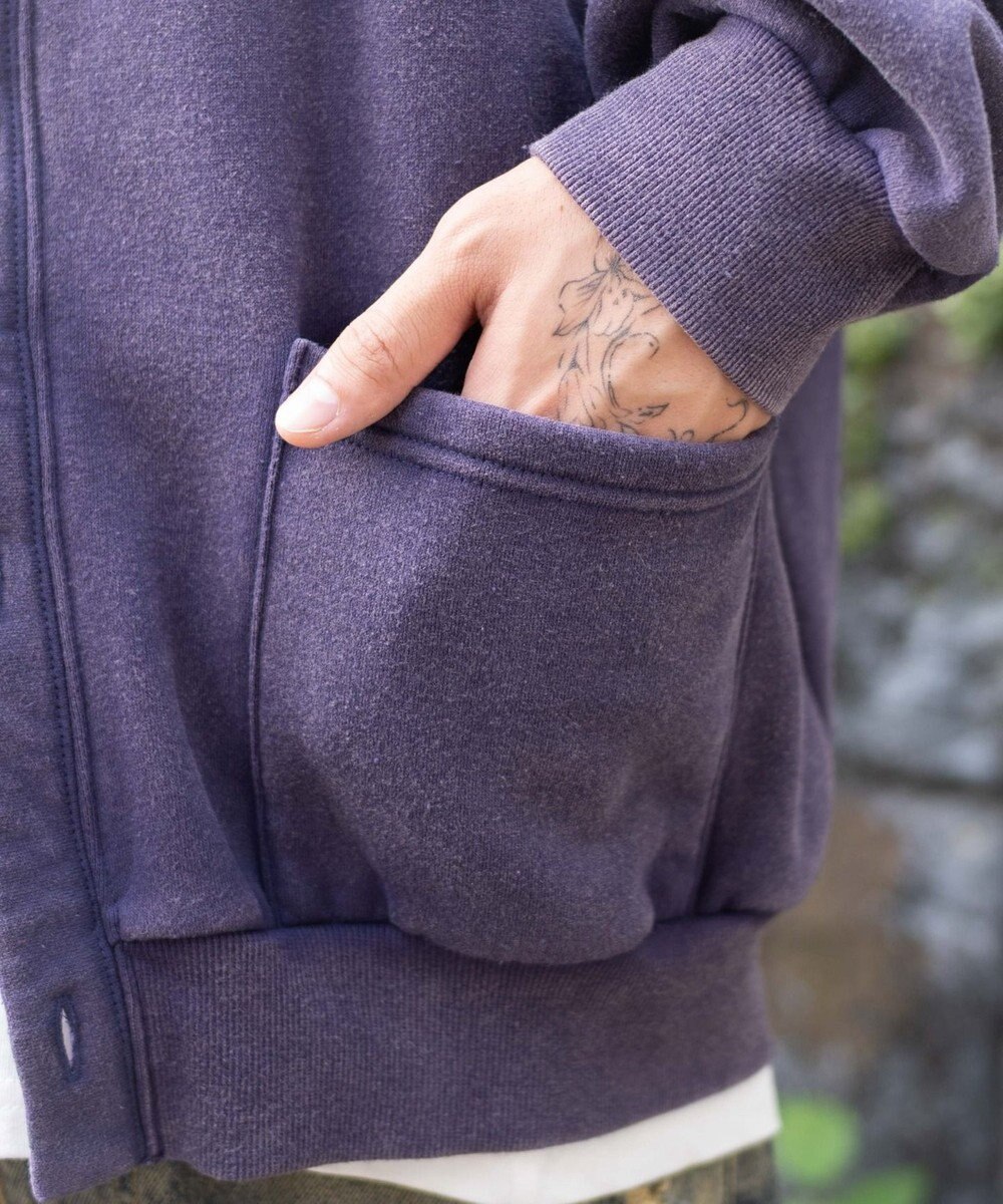 WEGO 【ユニセックス着用ITEM】ケミカルスウェットカーディガン 