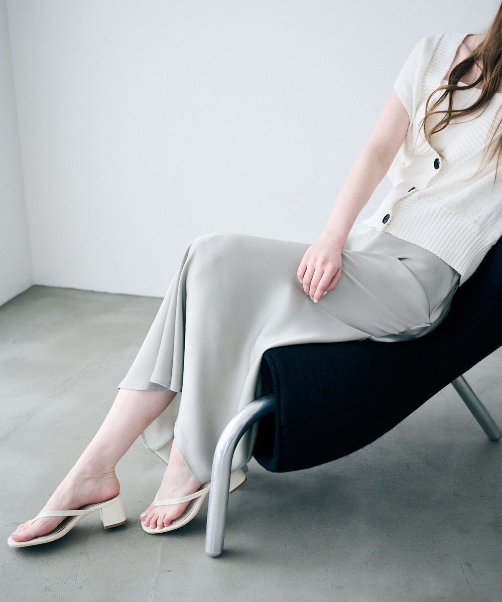 uncrave ライトダブルサテン バイアススカート 