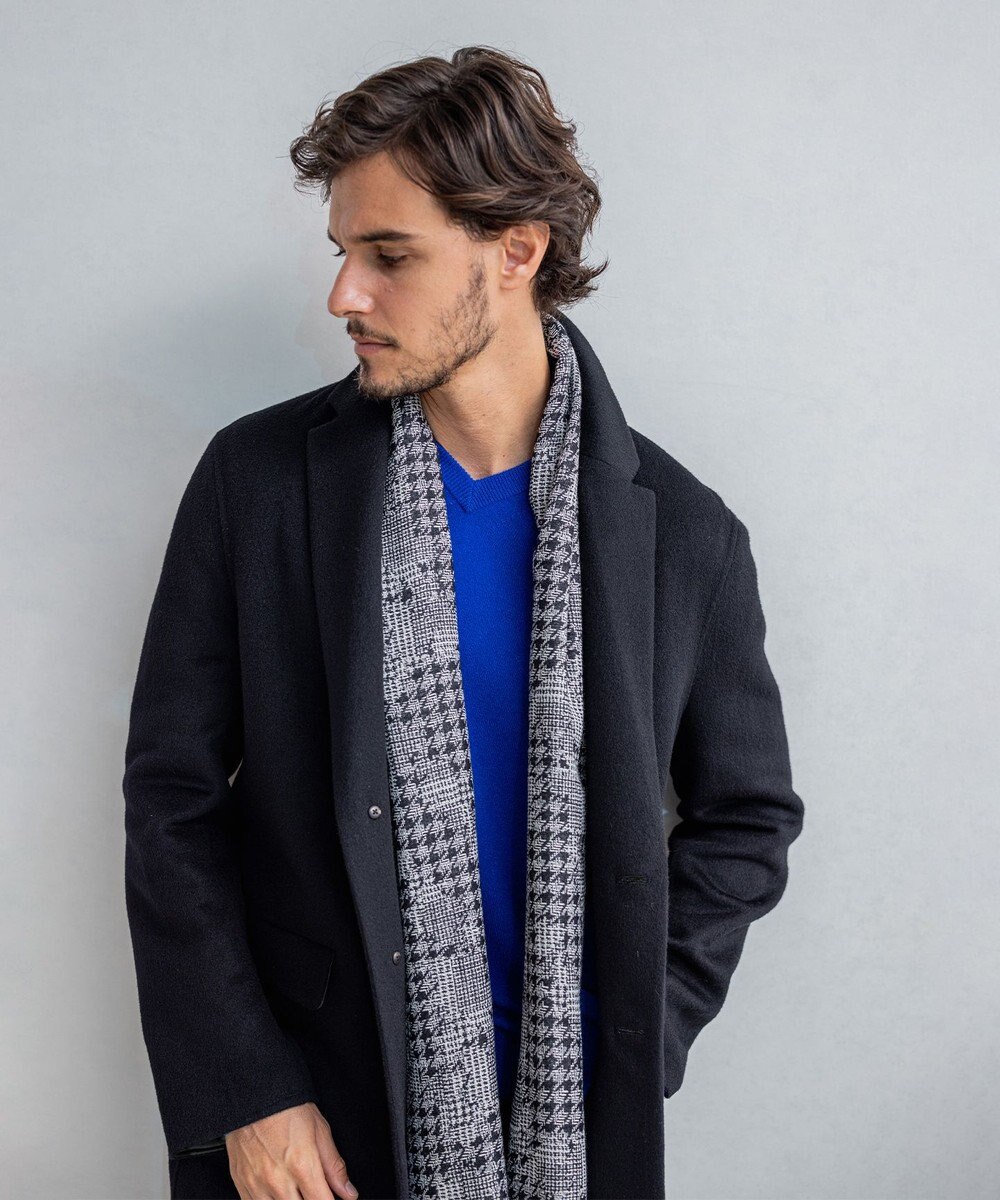 JOSEPH HOMME シルクカシミヤ　バッチワークストール 