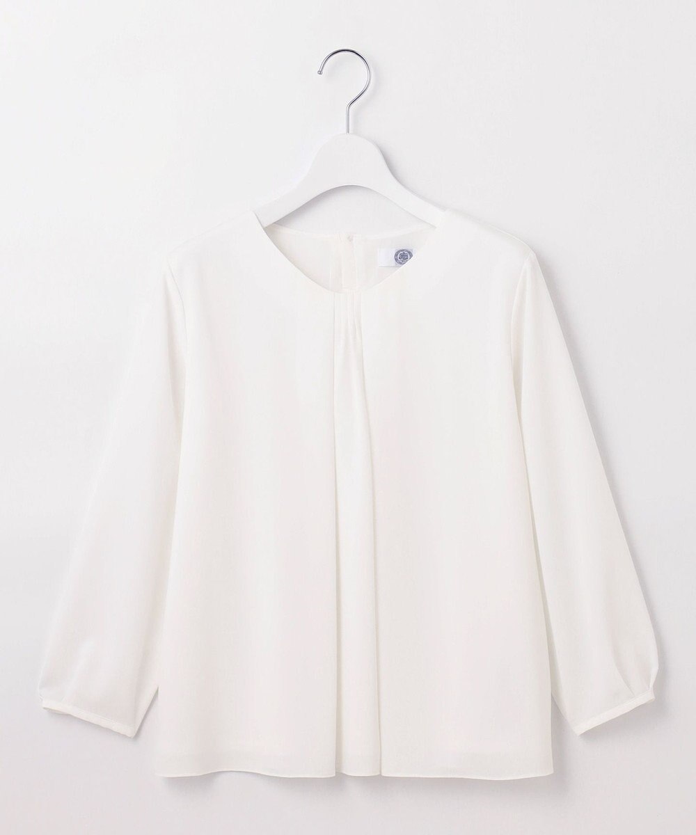 J.PRESS LADIES ストレッチジョーゼット Vネック カットソー 