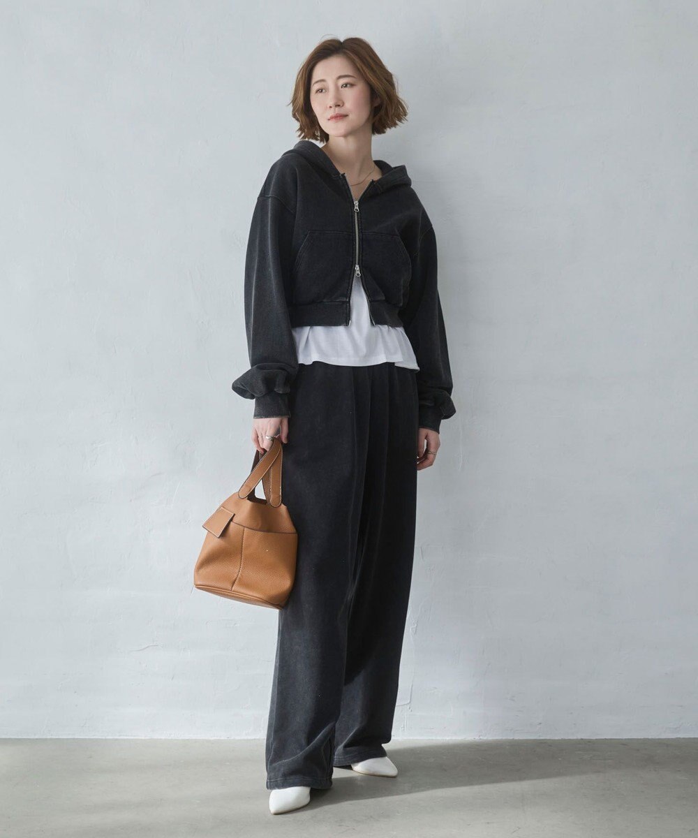 WEGO 【ウエストゴム/XSSMサイズ展開】スウェットワイドパンツ 