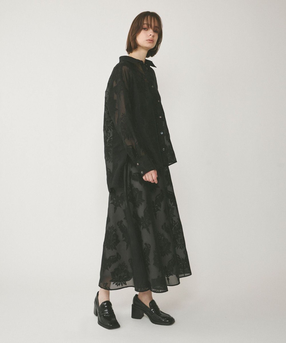 GRACE CONTINENTAL オーナメントロングスカート 