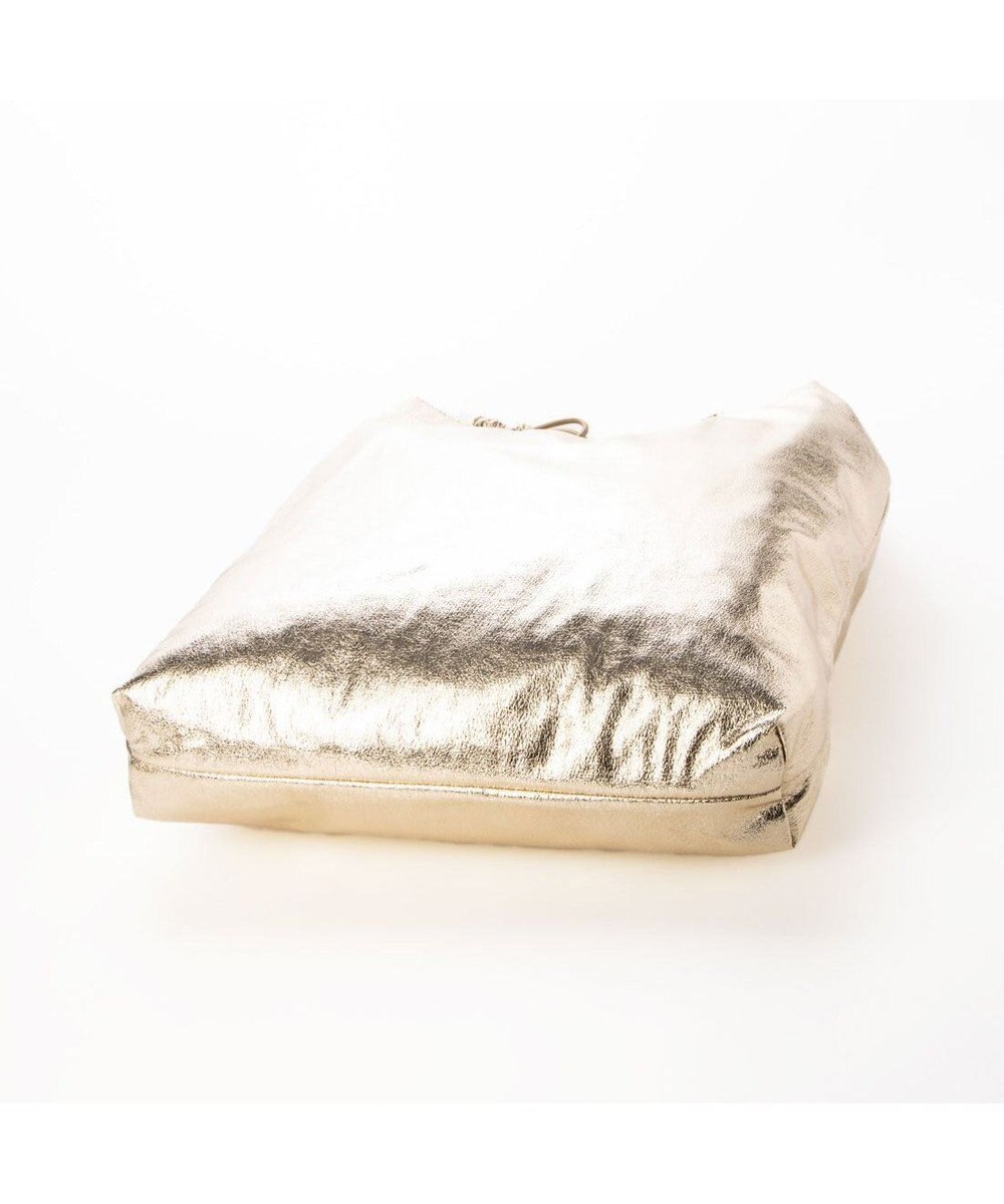 UNBILLION カシュカシュ cachecache / メタリックシャーリングポケッタブルトート 