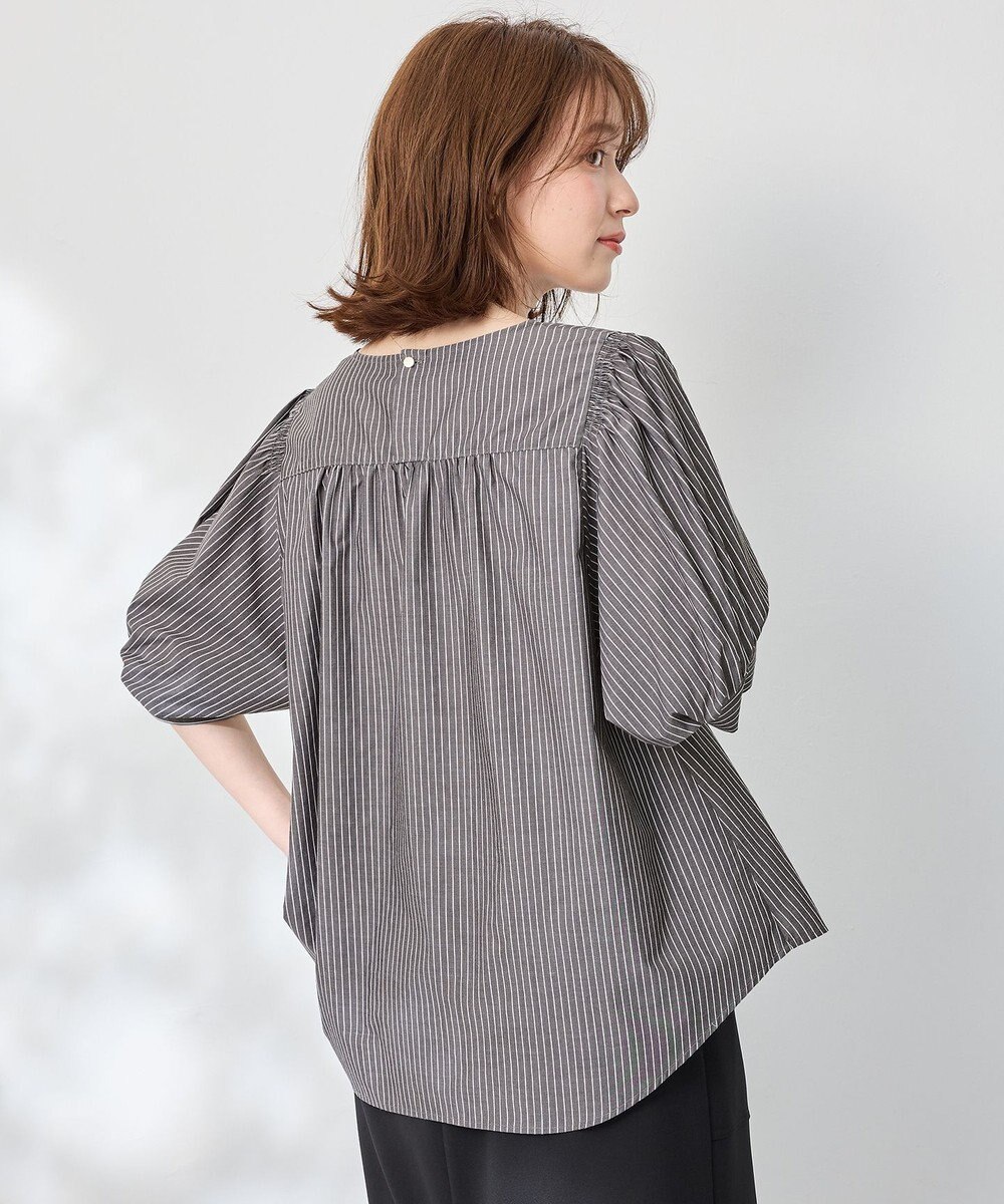 ANY 【抗菌防臭/速乾/手洗い可】エニィファンクション パフスリーブブラウス 