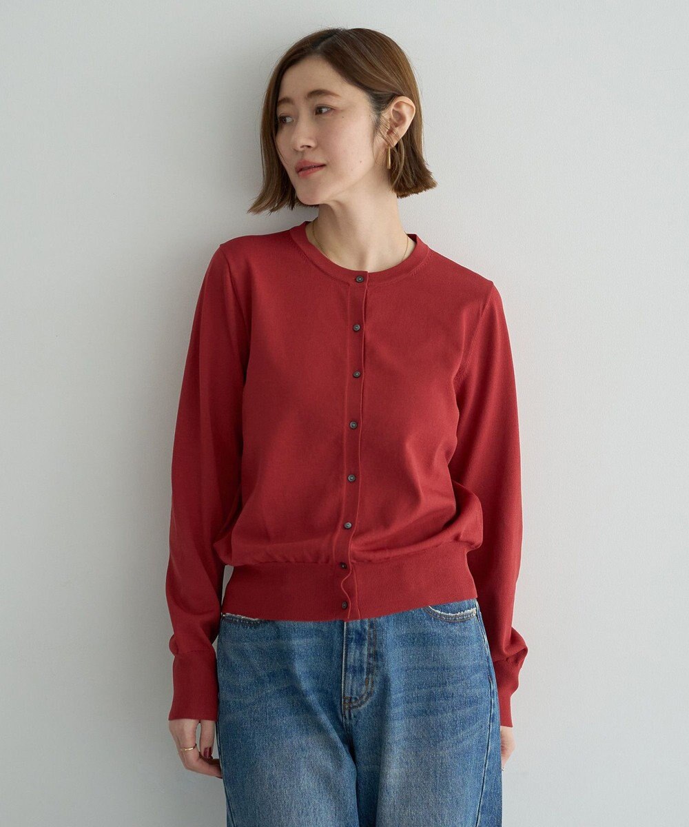 YECCA VECCA 【UVカット】クルーネックカーディガン 