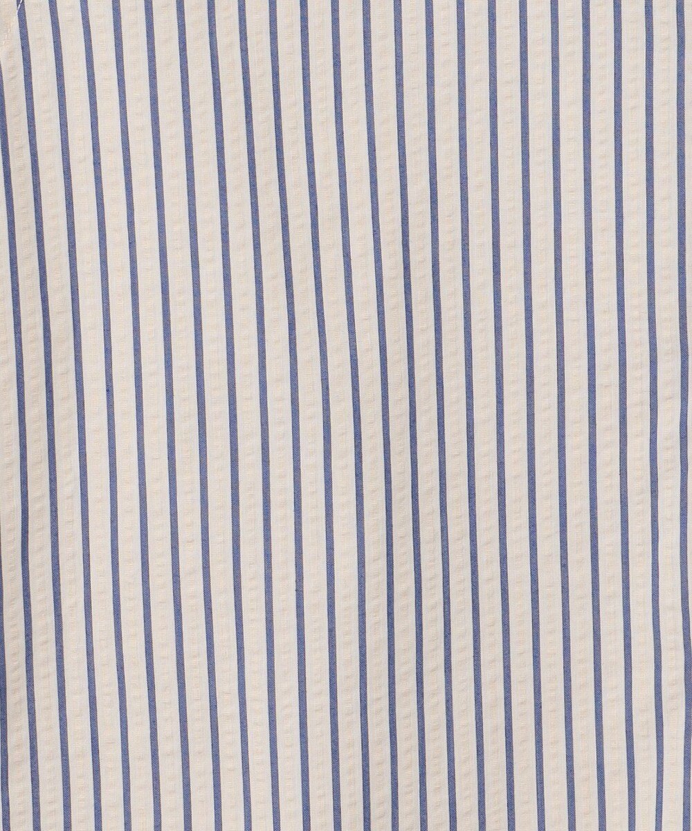 J.PRESS MEN 【KING SIZE】【クールマックス】サッカー マルチストライプ バンドカラーシャツ 