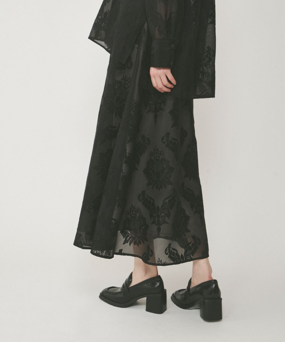 GRACE CONTINENTAL オーナメントロングスカート 