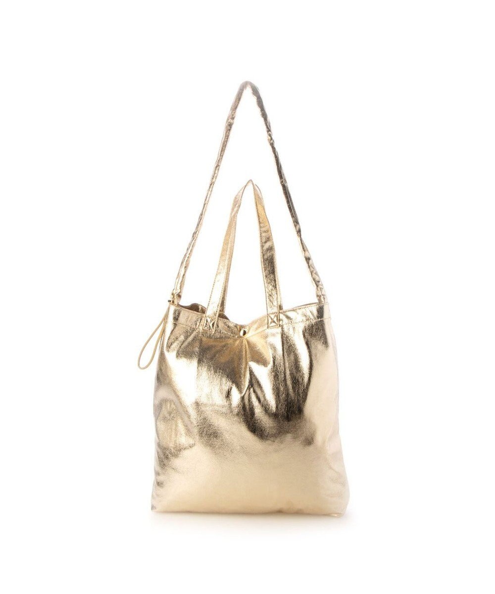 UNBILLION カシュカシュ cachecache / メタリックシャーリングポケッタブルトート 