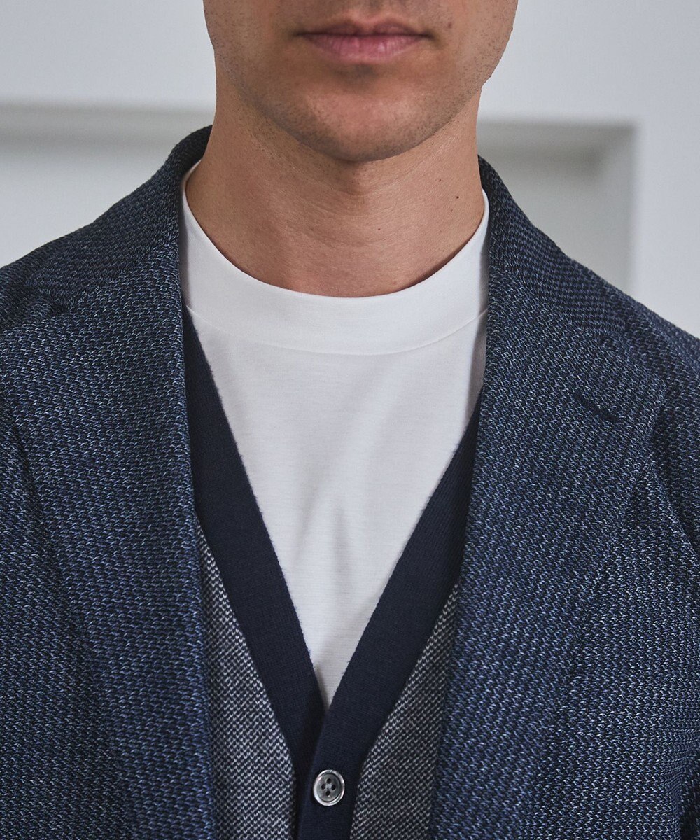 GOTAIRIKU クルーネック以上 モックネック未満【ジャケット専用】カバーネック ドレスTシャツ 