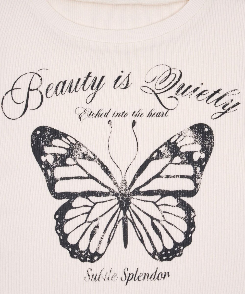 WEGO ヴィンテージウォッシュグラフィックリブT 