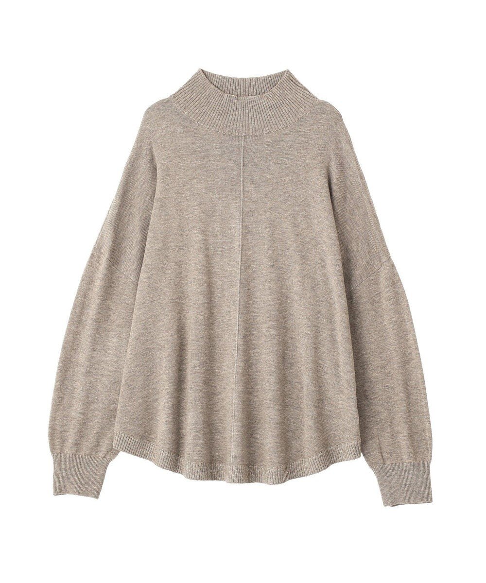 YECCA VECCA 裾ラメMIXラウンドヘムニット 