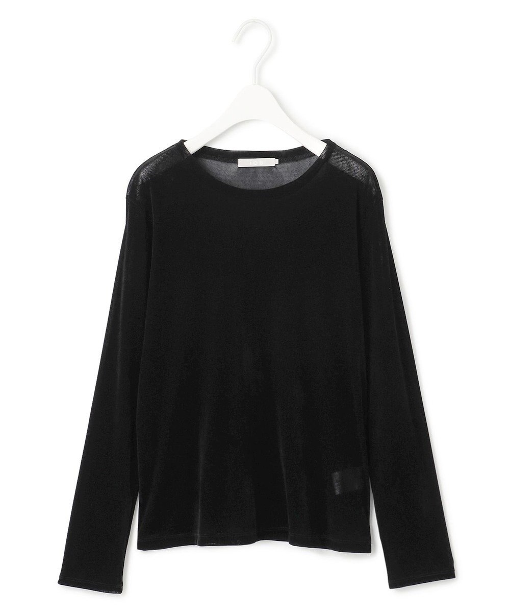 ICB L 【洗える】フロッキーベロア プルオーバー 