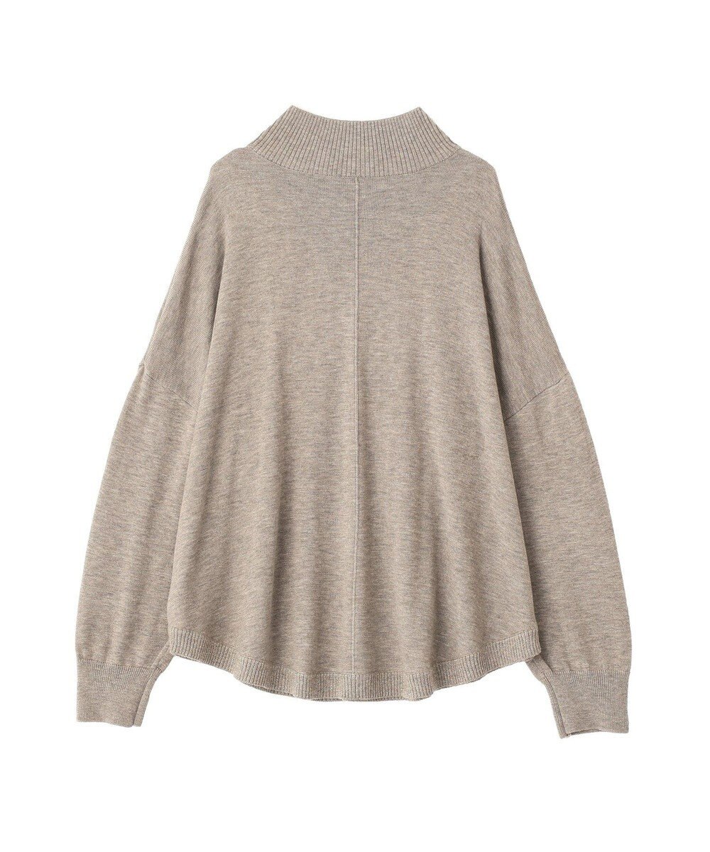 YECCA VECCA 裾ラメMIXラウンドヘムニット 