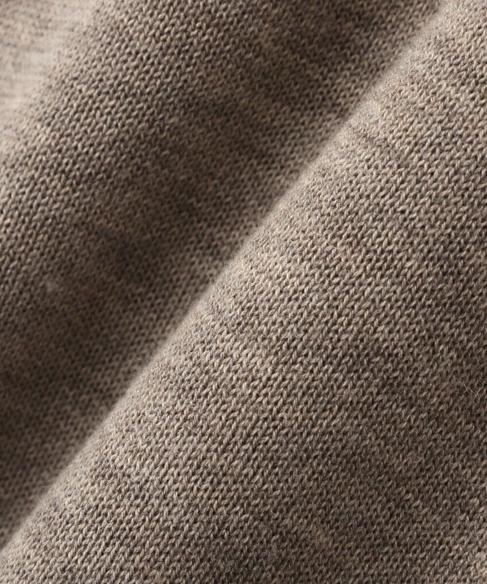 YECCA VECCA 裾ラメMIXラウンドヘムニット 