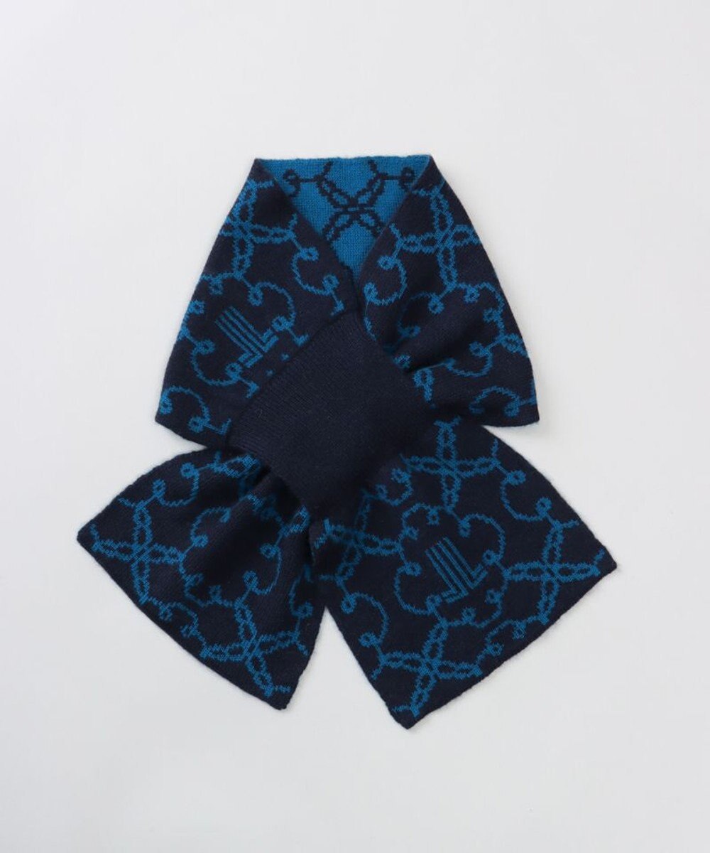 AURORA 【 LANVIN COLLECTION（ランバン コレクション） 】カシミヤ100%ニットキャンディーマフラー(WASH) 