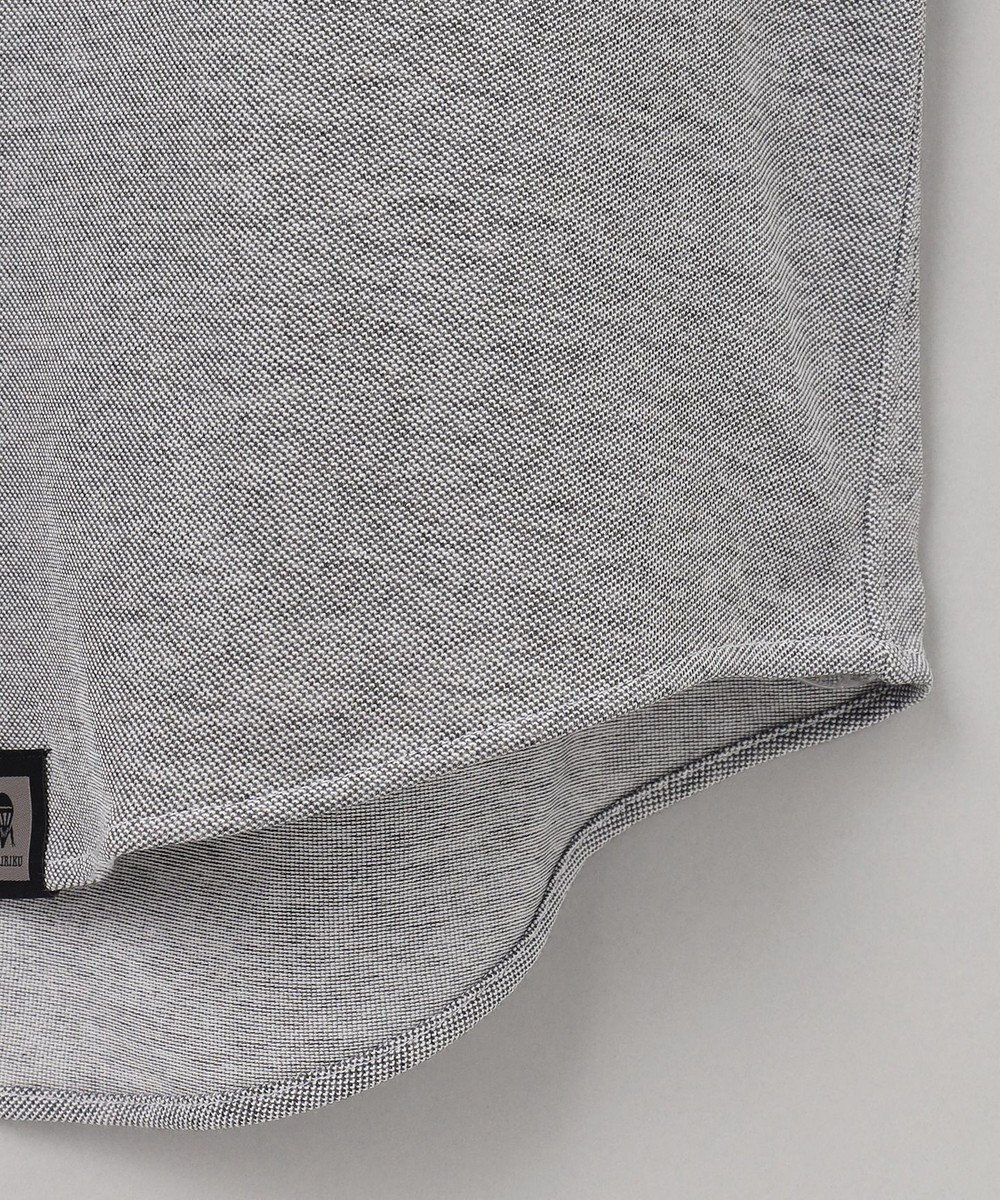 GOTAIRIKU 【吸汗速乾】クールマックス鹿の子 半袖ビズシャツ_ボタンダウン 