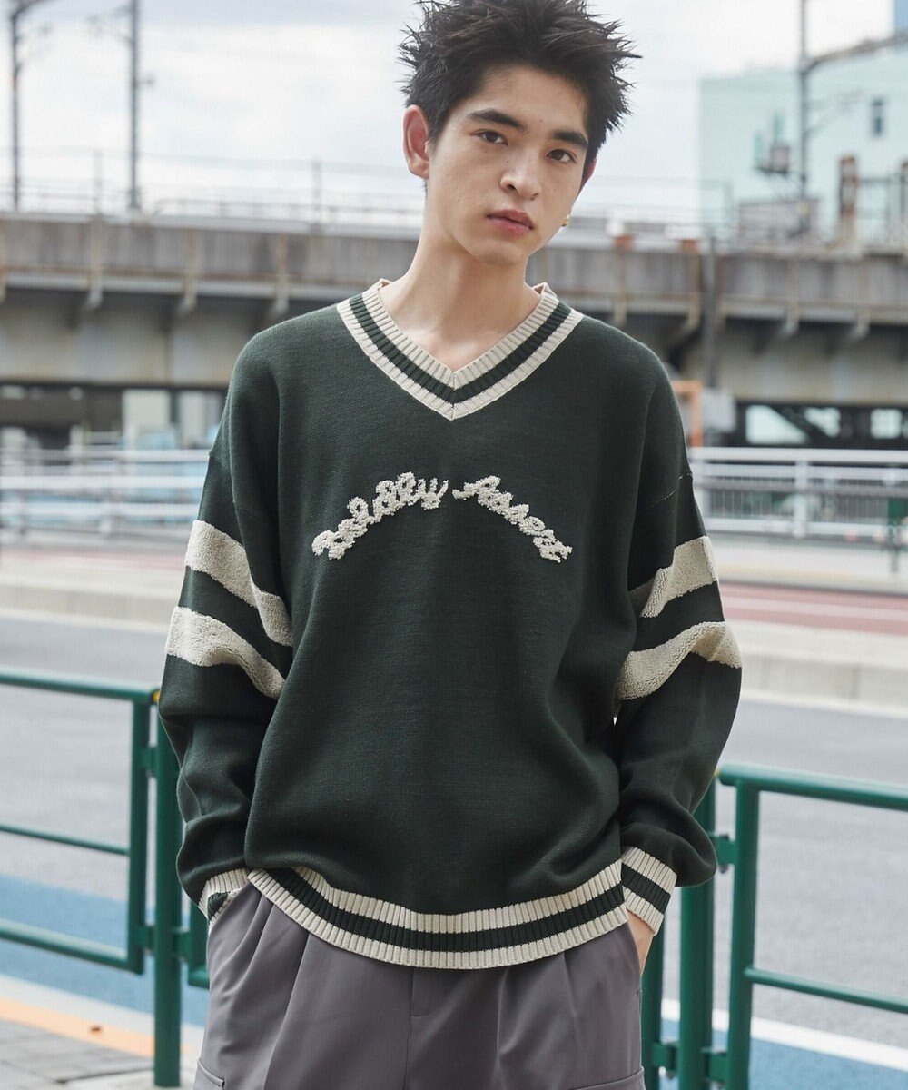 WEGO ラインチルデンニットプルオーバー 