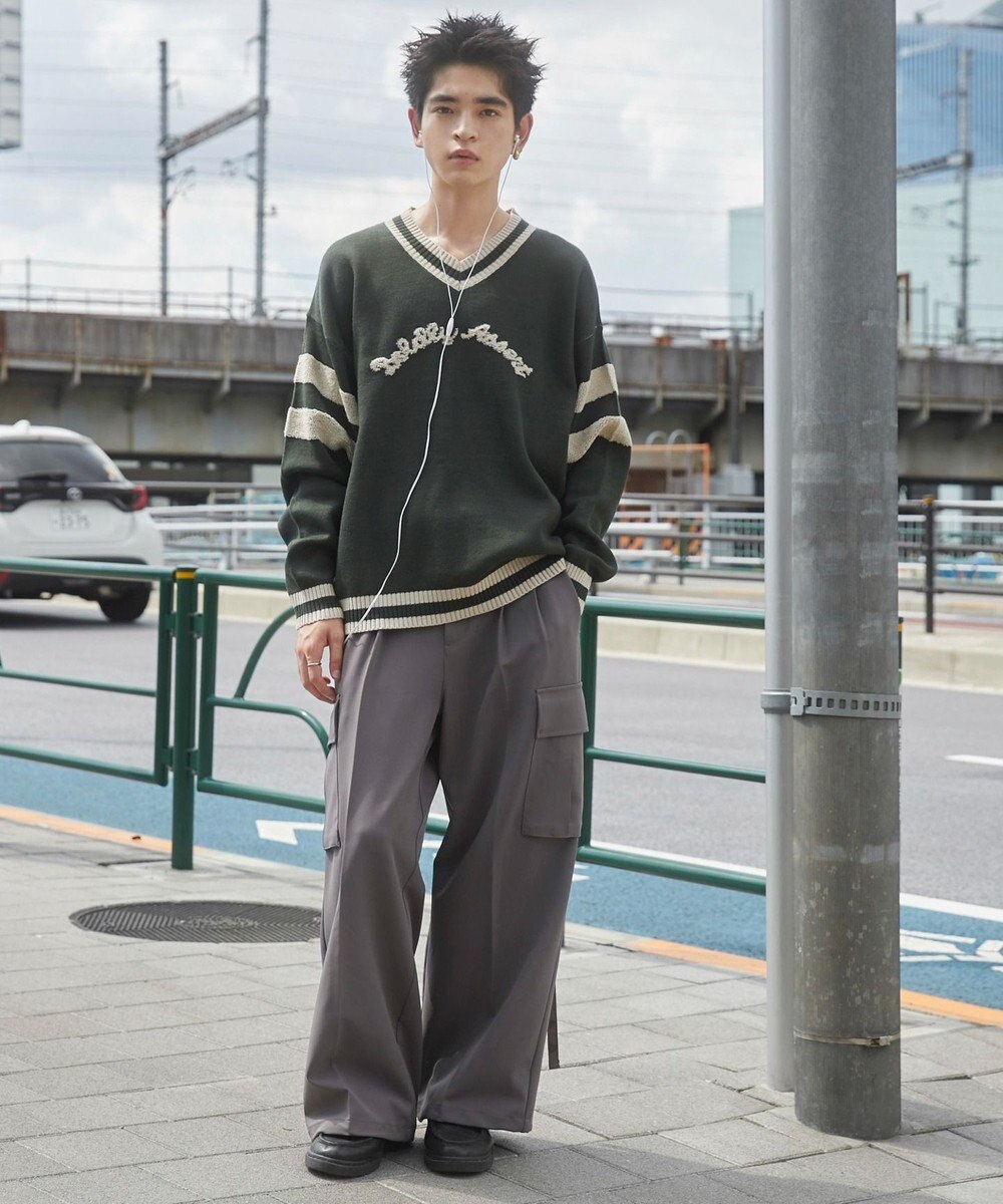 WEGO ラインチルデンニットプルオーバー 