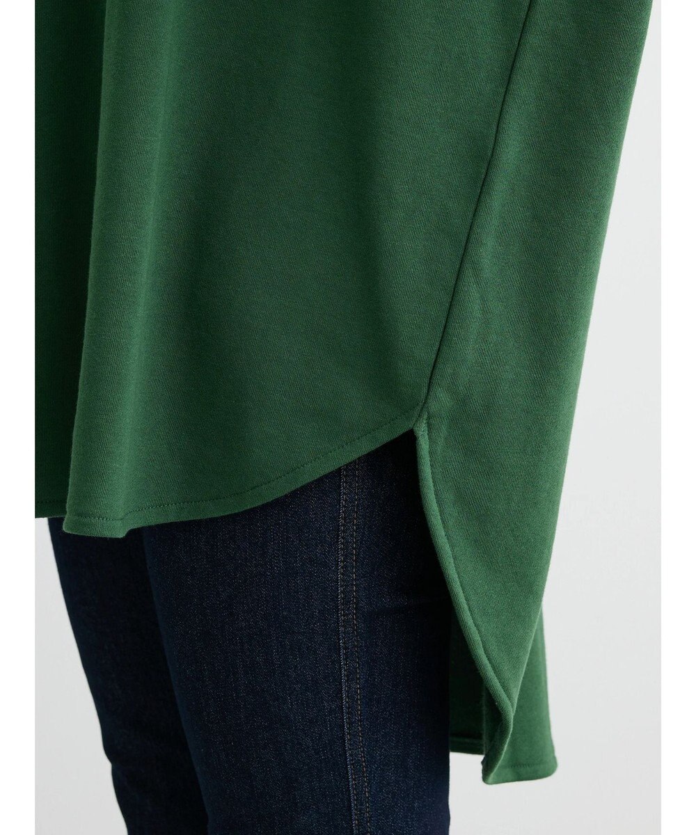 Green Parks ミニ裏毛バックカシュクール半袖チュニック 