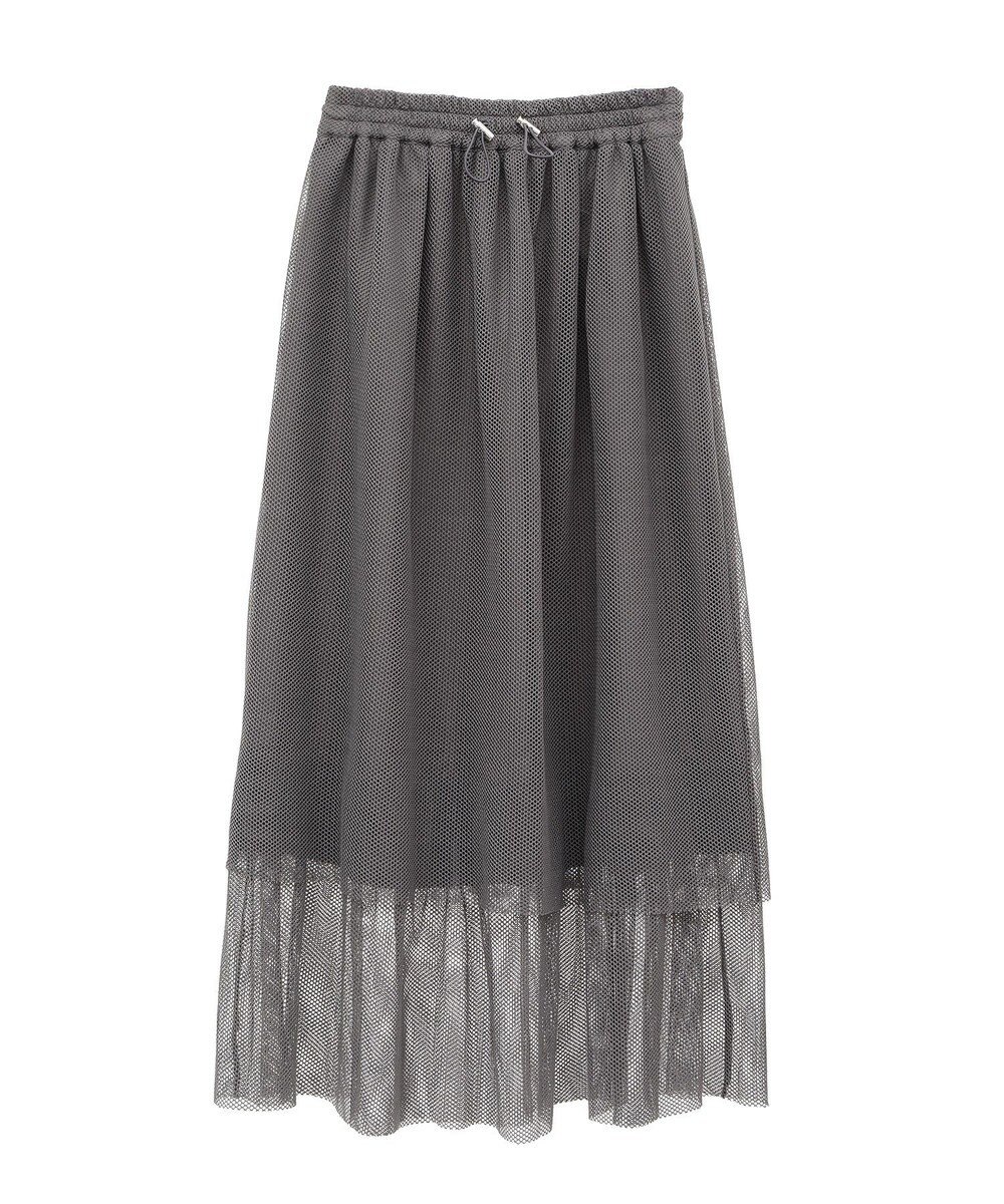 Green Parks メッシュティアードスカート 