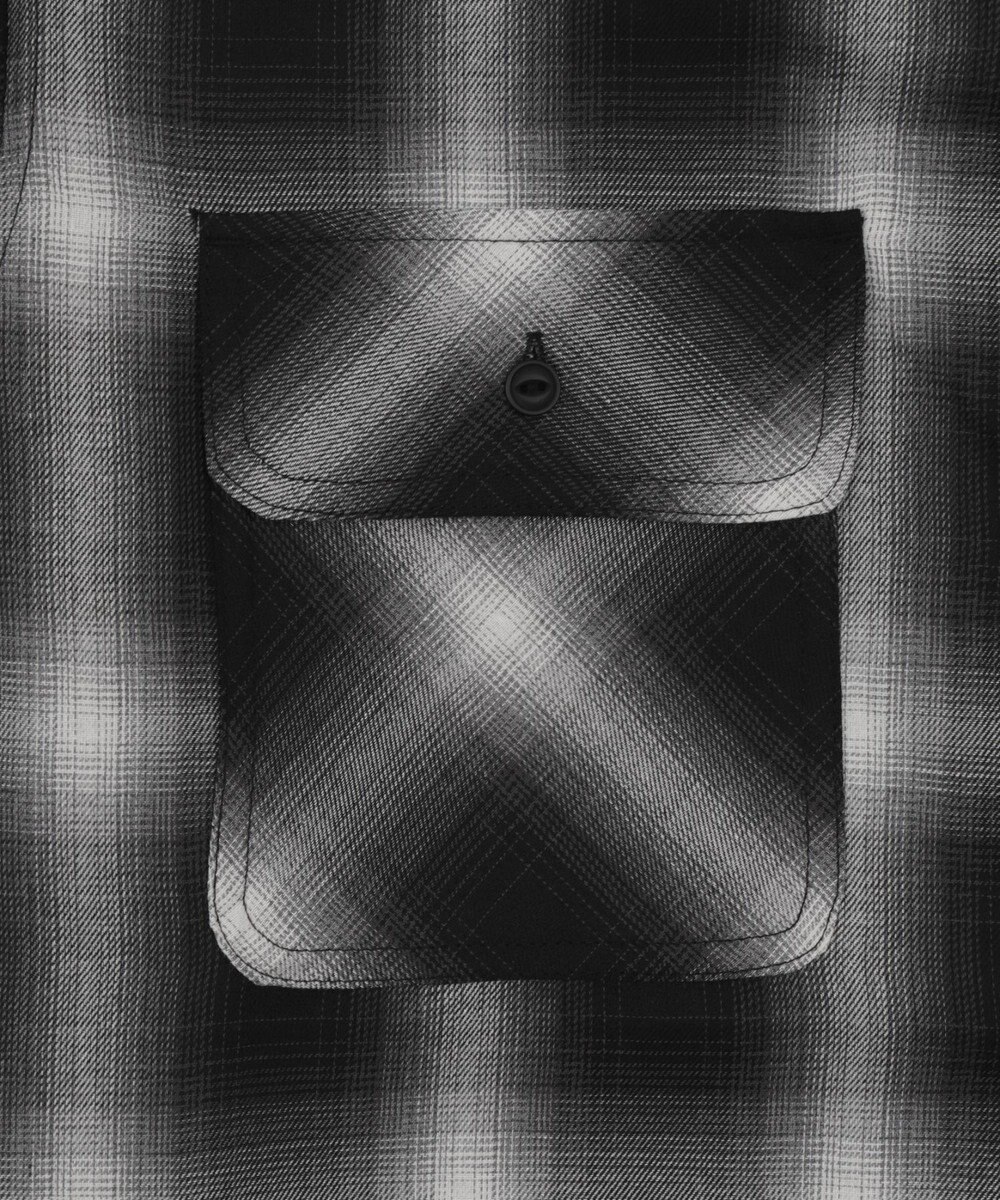 WEGO 【ユニセックス着用ITEM/SMLサイズ展開】オンブレチェックシャツ（SS） 