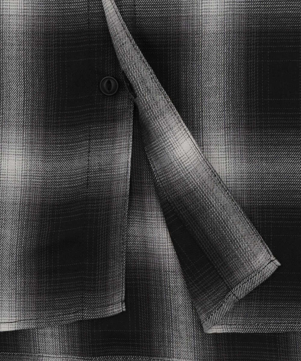 WEGO 【ユニセックス着用ITEM/SMLサイズ展開】オンブレチェックシャツ（SS） 