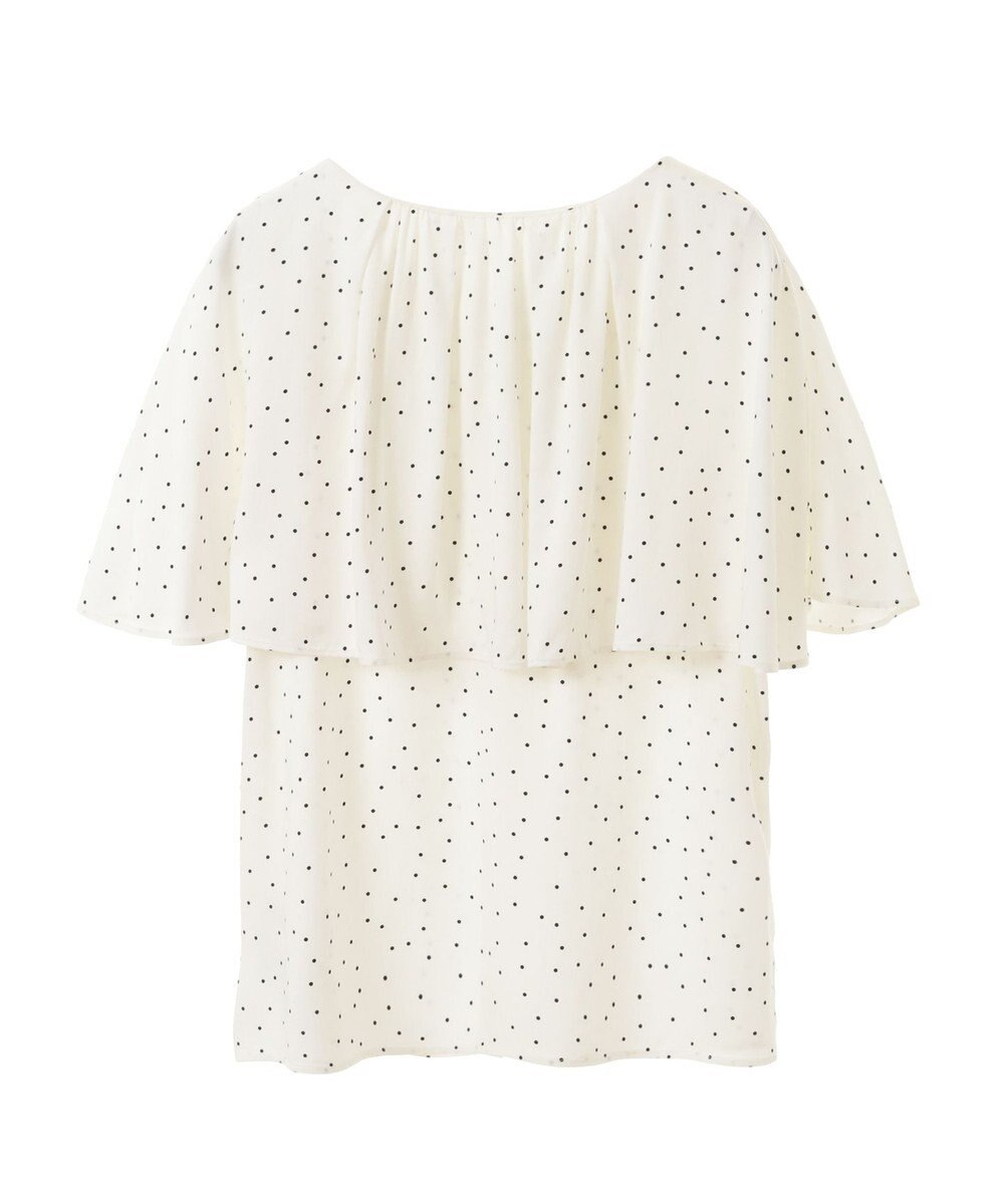 earth music&ecology ケープカラーブラウス 