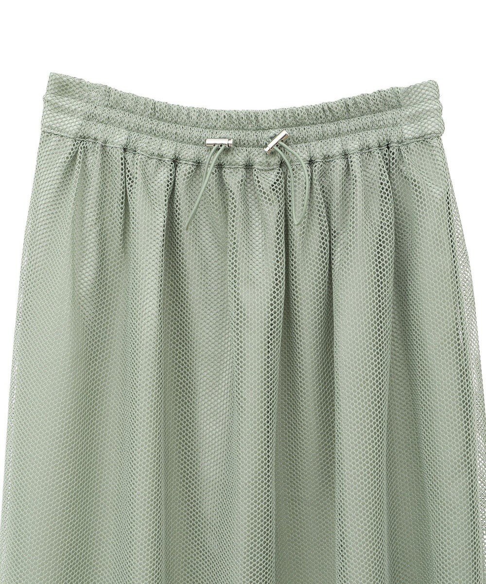 Green Parks メッシュティアードスカート 