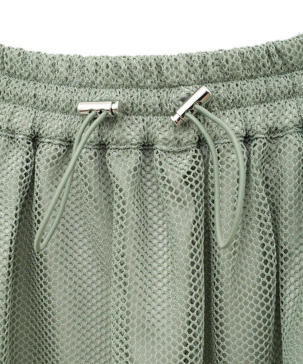 Green Parks メッシュティアードスカート 