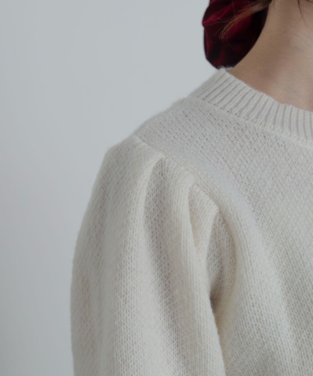 WEGO ベロアリボンアップリケタックスリーブニット 