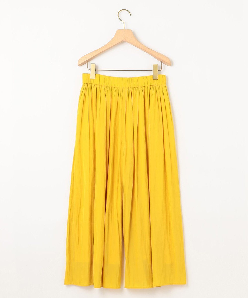 組曲 【春の新色追加】ギャザーライトデシン パンツ 