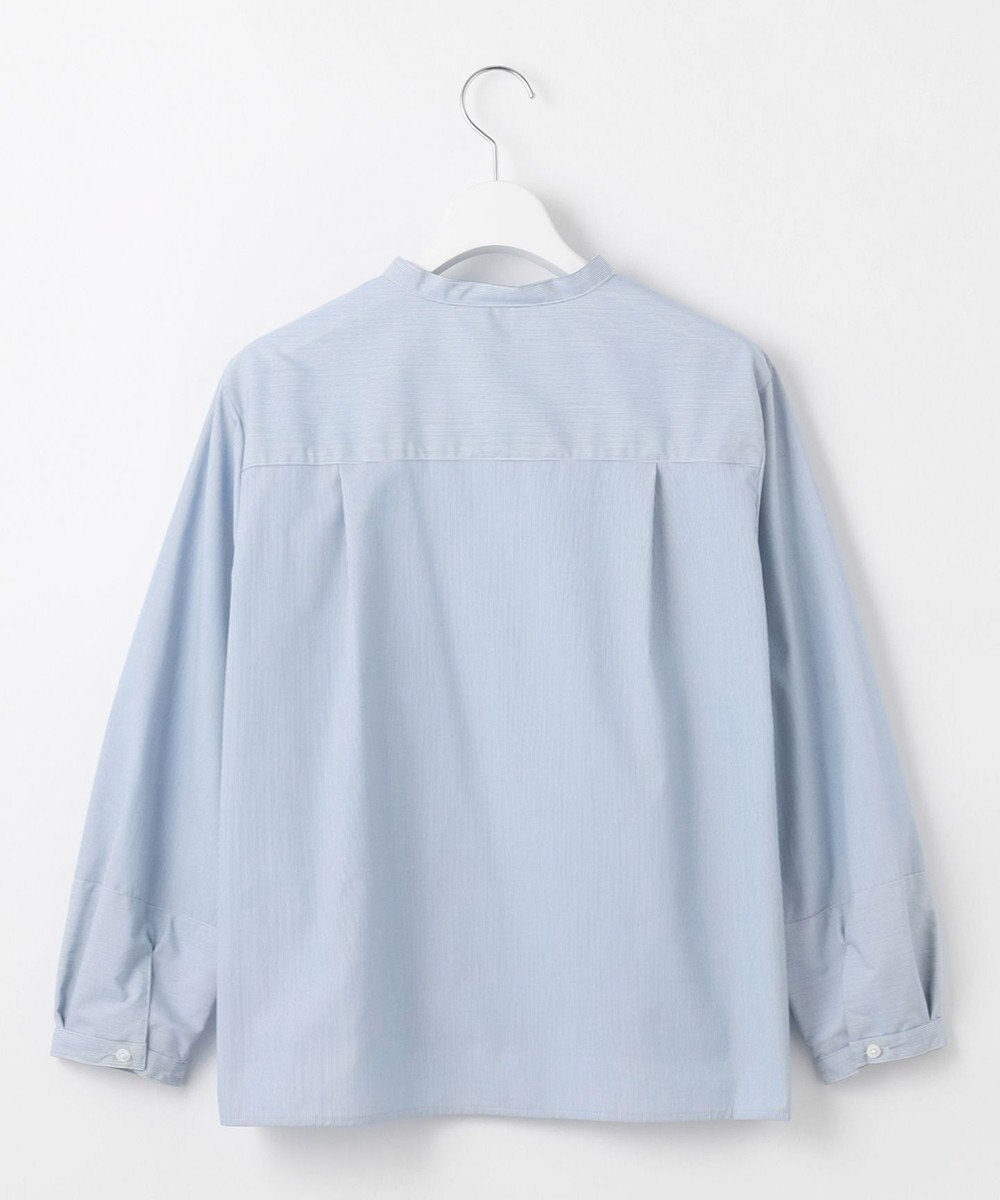 J.PRESS LADIES 【洗える・接触冷感・UVケア】エステネージュストライプ コクーン ブラウス 